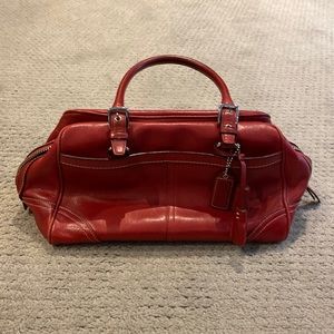 Red Coach Bag